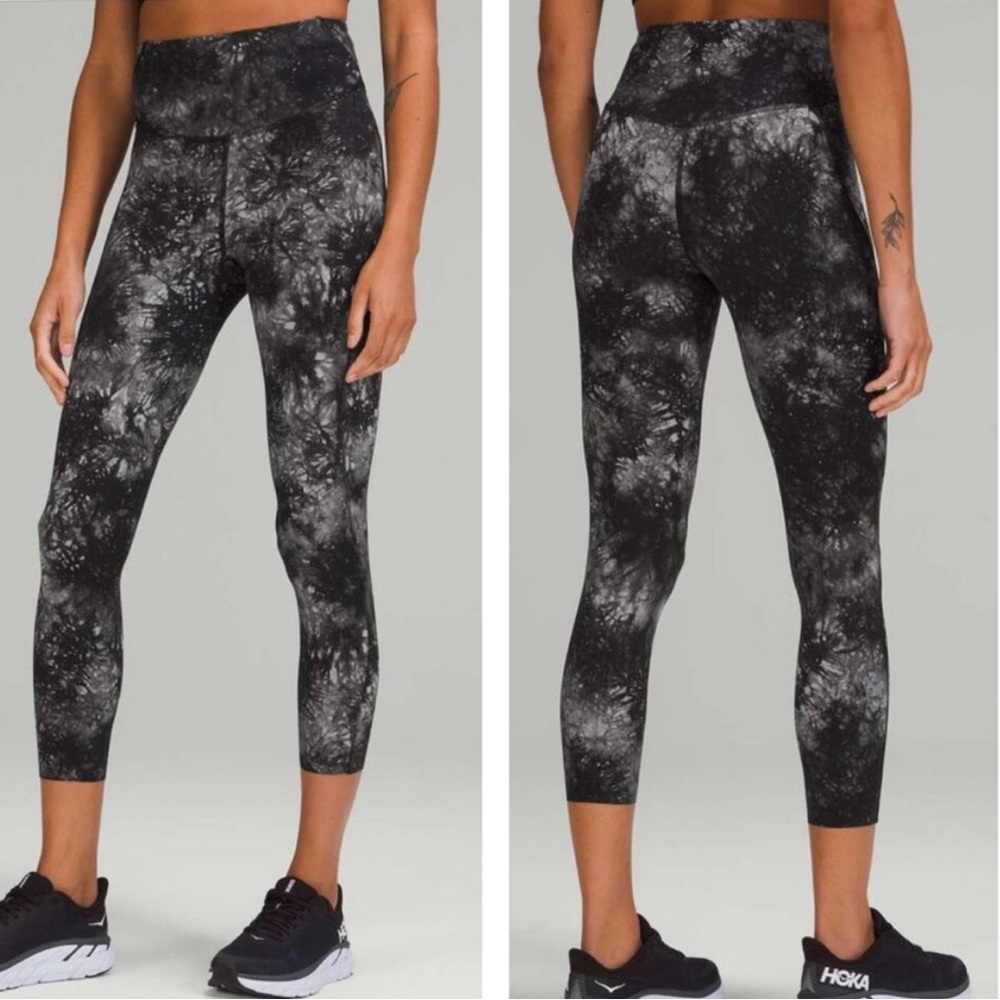 Lululemon Base Pace High-Rise Tight 25" Ink Vapor Ice Grey‎ Multi 2